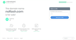 Desktop Screenshot of noflash.com